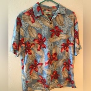 Caribbean brand Hawaiian button up mens size large